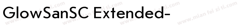 GlowSanSC Extended字体转换
